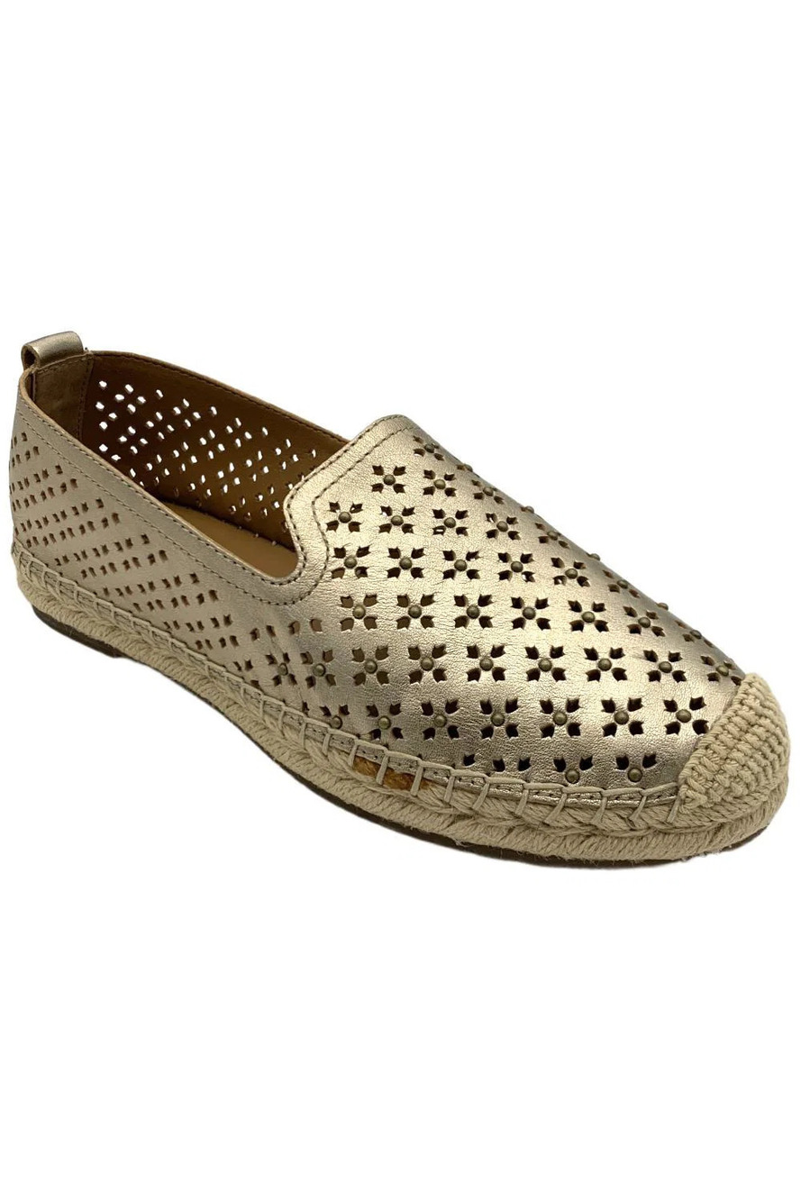 Patricia Nash Women's Elena Espadrille Flats Gold - Medium